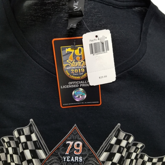 Sturgis Motorcycle 79 years Black T-shirt - Picture 10 of 10